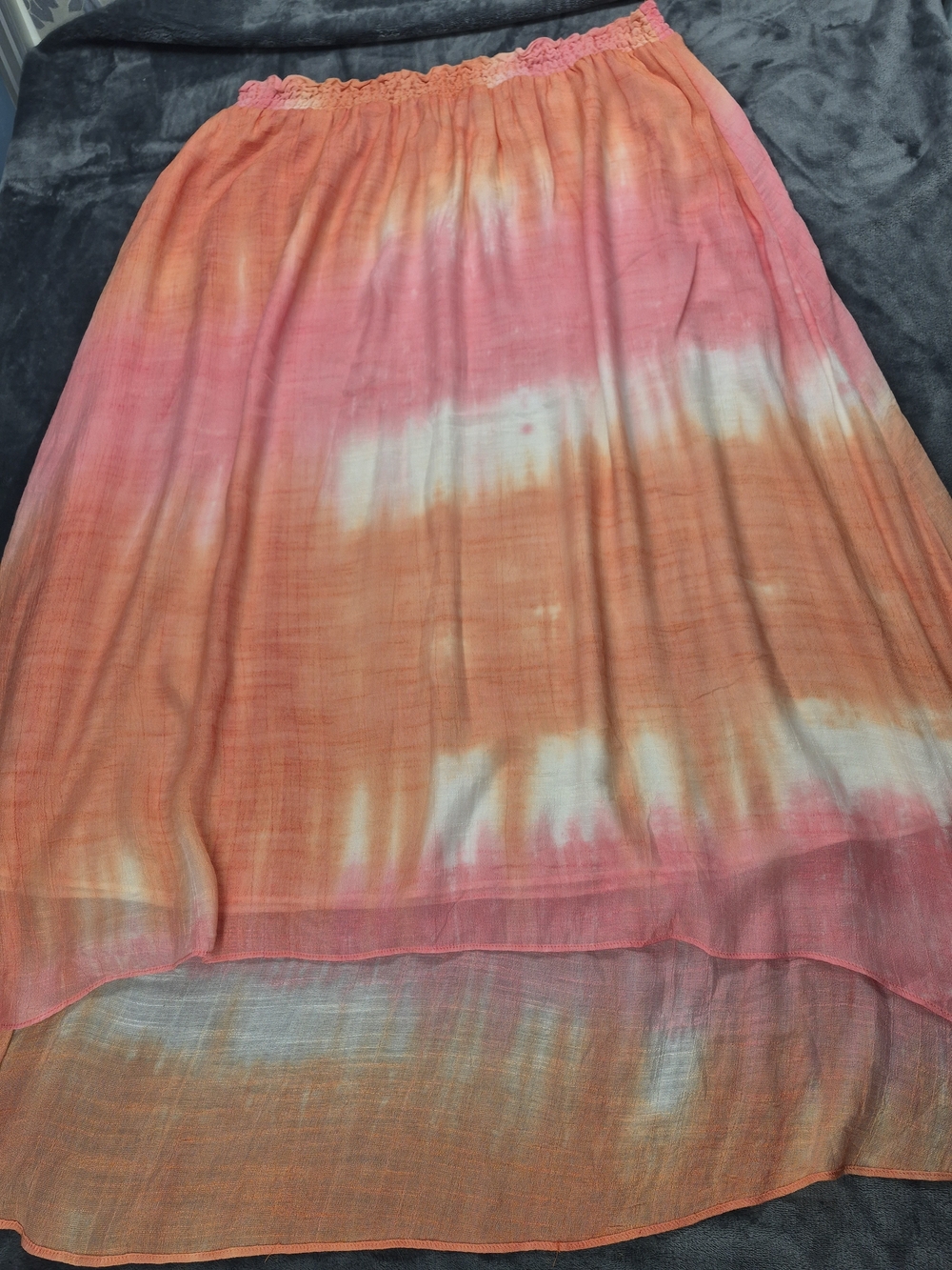 IVANKA TRUMP A-Line Maxi Skirt in Pink and Orange Ombré Women’s Size XXL